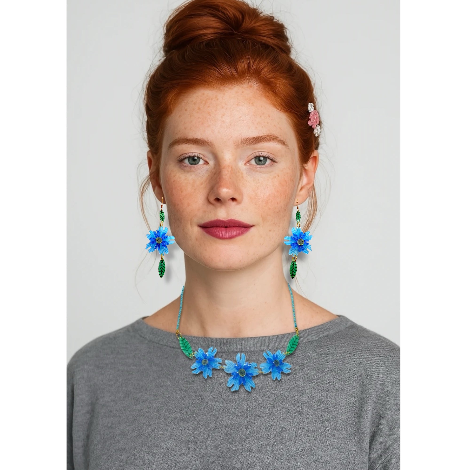 KIT PENDIENTES ORQUIDEAS