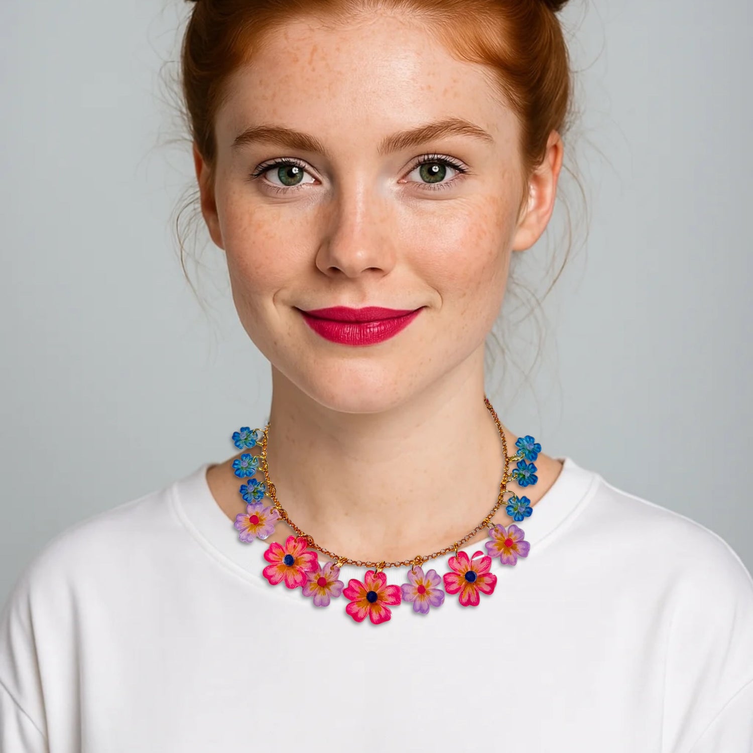 KIT COLLAR FLORECILLAS