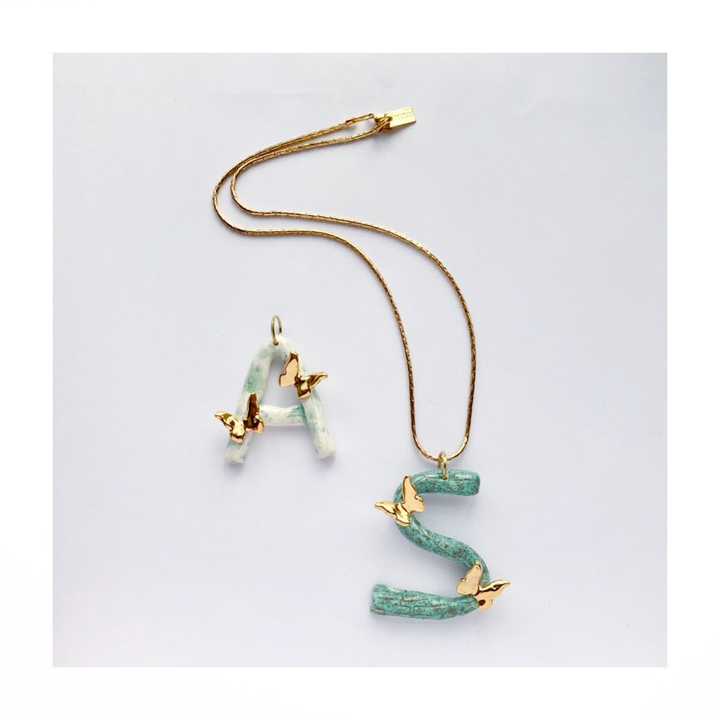 SUPER LETTER NECKLACE